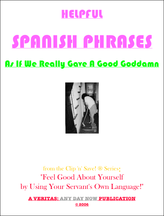 HELPFUL SPANISH PHRASES As If We Really